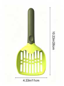 Dual-Color Cat Litter Scoop, Large Hole Sieve With Hanging Hole, Wide Scoop Surface, Space-Saving Hanging Design, PP Material - Multicolor - View 4