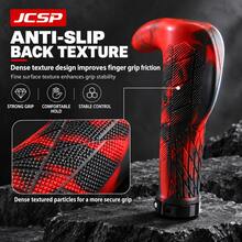 JCSP Ergonomic Mountain Bike Bullhorn Handlebars, Non-Slip Rubber Grip With Palm Support And Locking Ring, Comfortable Shock-Absorbing Mountain Bike Grips - Multicolor - View 5