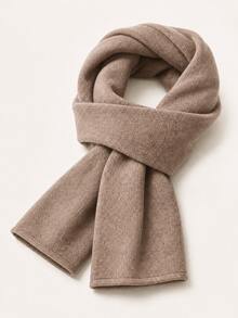 Men's Solid Color Soft Winter Scarf, Warm Long Crossover Wrap Neck Warmer For Casual Everyday Outdoor Wear, 7 Colors - Multicolor - View 12