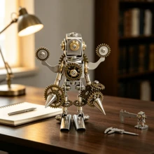 Desktop Mechanical Belial Robot 3D Mechanical Model Finished Figurine For Collection Home Decor Creative High-Difficulty Handmade Art Piece - Multicolor - View 4