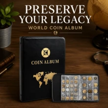 420 Coin Collecting Album, Penny Storage Book With Case & Holder For Collectors - Fashion - View 1
