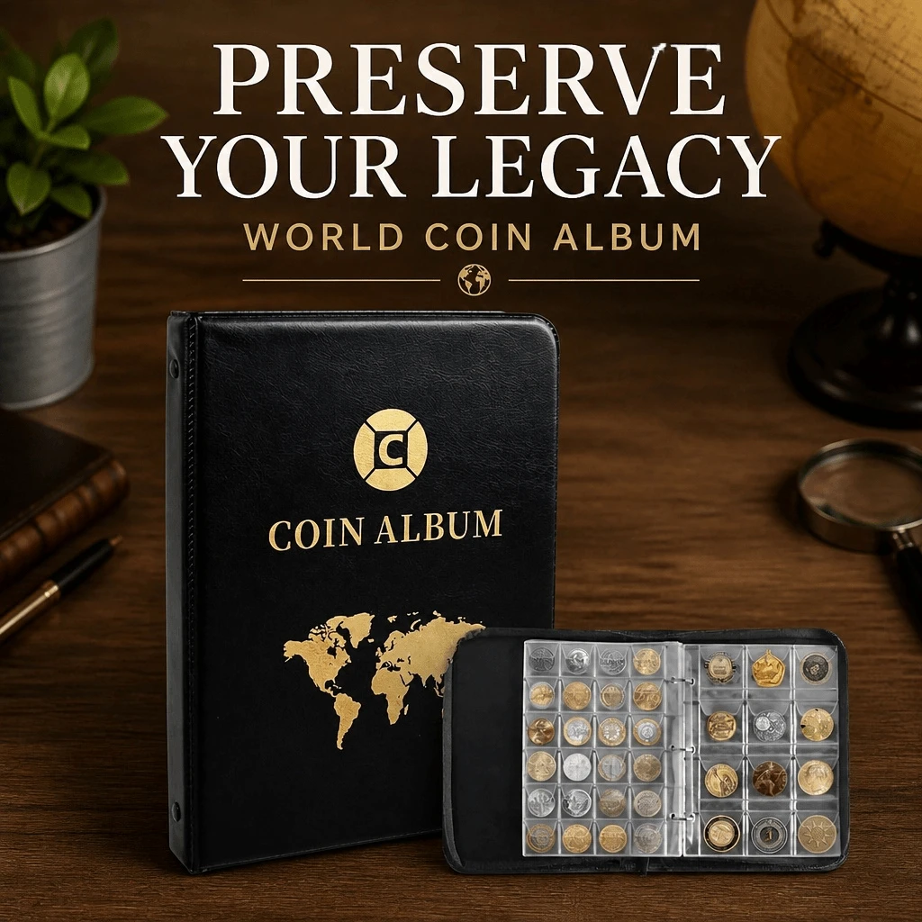 420 Coin Collecting Album, Penny Storage Book With Case & Holder For Collectors - Fashion - View 1