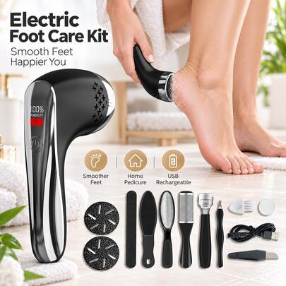 Electric Foot Callus Remover Professional Foot Care Sanding Tool Heel Dead Skin Grinder Rechargeable Electric Foot File 1500mAh