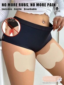 Invisible Anti-Chafing Thigh Pads (10/20pcs) - Breathable & Sweat-Absorbent; Unisex; Ideal Choice For Protecting Inner Thighs In Summer - Multicolor - View 1