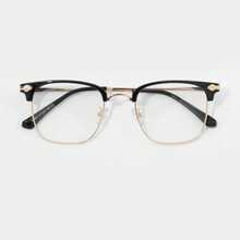 1 Pair Unisex Fashion Sexy Neutral Style Sophisticated Business Half-Frame Decorative Glasses - Clear - View 2
