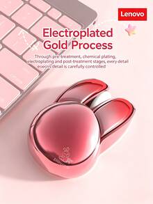 Lenovo N520 Rabbit Wireless Mouse 2.4G Bluetooth Dual Mode Silent Cute Aesthetic Gift For Girls Universal Office Mouse For Desktop And Laptop - View 3