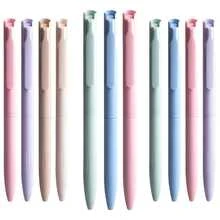 Soft Color 0.5mm Fine Tip Retractable Gel Pen - Quick Dry Non-Smudge Gel Ink Pen, Suitable For Notes, Diaries And Learning (3 Random Colors) - A - View 1