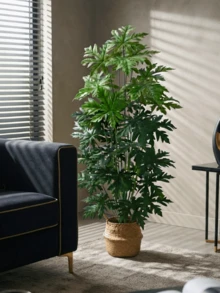 1pc Giant Artificial Palm Tree, Nordic Style, Tropical Leaves, Maintenance-Free Evergreen, Suitable For Home, Hotel, Office, Wedding, Party Decoration, Mother's Day, Graduation Season, Summer, Halloween - Green - View 3