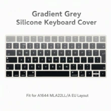 1pc Gradient Silicone Keyboard Cover Compatible With Apple Magic Wireless Bluetooth Keyboard MLA22LL/A A1644 2015 Released,EU English Layout,Ultra Thin,Dustproof,Gradient Pink/Grey/Blue/Purple/Rainbow - View 8