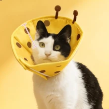Elizabeth Collar Dog Head Cover Soft Collar Anti-Licking Device For Small Dogs, Cat Collar Anti-Biting Doesn't Affect Eating, Post-Surgery Collar - Multicolor - View 7