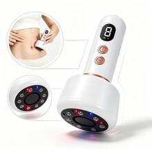 Back Gua Sha Cupping Massage Set (1 Piece) - Electric Vacuum Fascia Massager, 8 Adjustable Intensity Levels, Smart Back Cupping Experience; Suitable For Arms, Legs And Back; Perfect As Halloween Or Christmas Gift - View 1