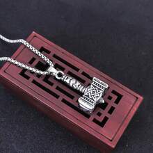 1 buah Kalung Liontin Palu, Desain Rantai Tekstur Mewah, Perhiasan Serbaguna Unisex, Cocok untuk Perjalanan Sehari-hari dan Acara Formal, Sempurna sebagai Hadiah Ulang Tahun atau Hari Jadi yang Kreatif untuk Orang Tercinta dan Teman - MultiWarna - View 7