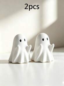 2/1pc Mini Ghost Desktop Ornament, Creative Spooky Halloween Decoration, Cute Playful Ghost Figurine, Suitable For Office And Desk, Fun Novelty Desktop Decor, Perfect Halloween Party Accessory, Unique Gift For Friends - A - View 8