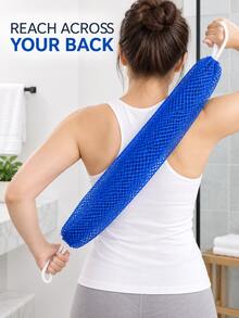 African Exfoliating Bath Towel Set, Long Net Shower Scrubber With Hanging Rope, Double-Sided Body Wash Cloth For Gentle & Deep Exfoliation, Back Scrubber For Bath, Shower, Home & Dorm - Multicolor - View 6