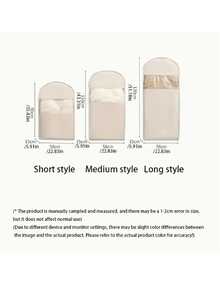 3 Sizes Beige Compression Storage Bags - 40% Space Saving Vacuum Seal, Suitable For Down Jackets And Winter Wardrobe, Transparent Luxury Storage, With Durable Zipper - Multicolor - View 5