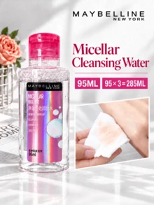Maybelline Micellar Water, 95ml, 1/3pcs, Non-Stripping, Gentle Soothing And Hydrating, Suitable For Sensitive Skin And All Skin Types - Cleansing Water - 95ml - View 2