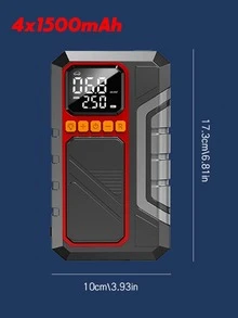 Alat Bantu Start Mobil 2-in-1 8000A dengan Pompa Ban 140PSI, Starter Aki 12V, Kompresor Udara, Layar Digital, Lampu LED, dan Power Bank USB, Penting untuk Perjalanan Jauh di Cuaca Dingin dan Musim Dingin, Hadiah untuk Pria dan Wanita - Wireless - View 6