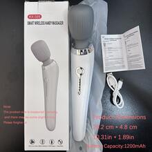 GANLAIX Portable Electric Massage Wand, Suitable For Full Body, Back, Neck, Legs, Waist - Compact And Elegant Design, Equipped With High-Speed Motor, Type-C Rechargeable, 1200mAh Lithium Battery Long Battery Life, For Muscle Relaxation - Multicolor - View 12