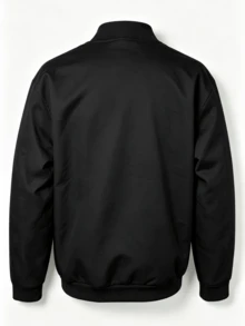somiliss SomiLlss Authentic Men's Baseball Jacket, Crisp And Stylish, Suitable For Sports, Walking, Daily Outings, Versatile Styling, Enhances Fashionable Elegant - Black - View 2