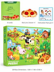 Children's Fun Puzzle Exploration Red Lens Focus-Improving Educational Toy Parent-Child Interactive Game Holiday Gift - Multicolor - View 12