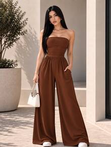 Women Unitards - Chocolate - View 1