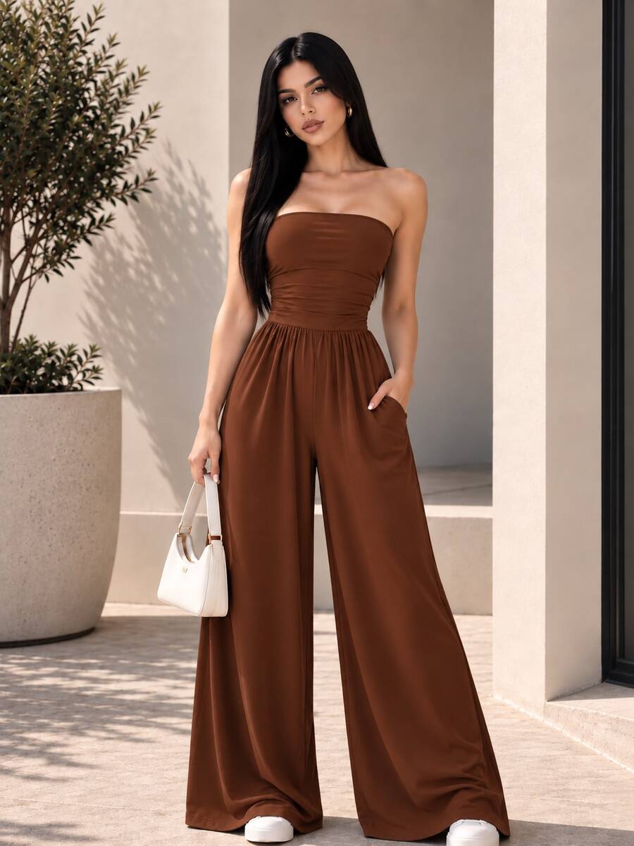 Women Unitards - Chocolate - View 1