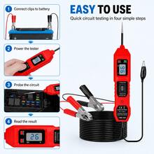 Professional CNBJ-823 Digital Circuit Tester 3.5V~36V DC Vehicle Circuit Fault Detector Polarity Continuity Ground Short Circuit Detector Automotive Repair Test Probe - one-size - View 8