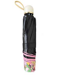 1pc Women's Umbrella, UPF50+ UV Protection Sun Umbrella (Floral Umbrella Is Main Product, Waterproof Storage Bag Is Accessory), Floral Pattern, Holiday Essential, Portable Travel Umbrella, 8 Reinforced Ribs, Women's Gift, Christmas - Multicolor - View 10