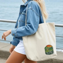 1pc Summer National Park Embroidered Patch, Cartoon Iron-On Patch For Backpack, Clothing, DIY Decorative Badge - A - View 6