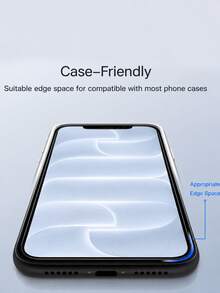 3pcs/Set High Definition Tempered Glass Screen Protector, Compatible With IPhone 18Pro/18Pro Max/17/17Pro/17Pro Max/16/15/14/13/12/11 Pro Max, Also Compatible With IPhone 7/8 Plus/X/XS Max/XR - 9H Hardness, High Definition Anti-Scratch (Non-Full Screen) - Clear - View 4