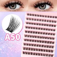 D-Curl Anime Style Fluffy False Eyelashes, 8-16mm Individual Lash Extension Set, Suitable For Makeup - D - View 5