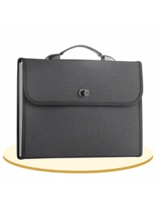 1pc 26/13-Slot Handheld Accordion File Bag, Large Capacity Multi-Layer Document Organizer, Solid Color Minimalist Design, Portable Handheld File Storage Bag, Suitable For Daily Office And Business Travel Use - Multicolor - View 13