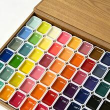 84 Colors Solid Watercolor Set Black Walnut Wood Box Gift Box For Drawing Art Painting Supplies - Sets - View 6