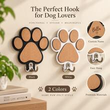 1Pc Dog Paw Wooden Leash Holder, Wall Mounted Pet Lead Hook, Decorative Hanging Hanger For Dog Collar, Leash, Keys, Hats, Coats, Entryway Mudroom Hallway Organizer, Rustic Farmhouse Wood Pet Supplies, Cute Gift For Dog Mom Dad, Home Decor - View 9