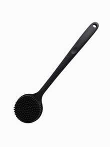 Silicone Bath Brush, Long Handle Back Scrubber, Double-Sided Brush, Body Massage Bathing Scrubber, Bathroom Accessory, Back To School Gift, Home Decor, School Supplies - Multicolor - View 15