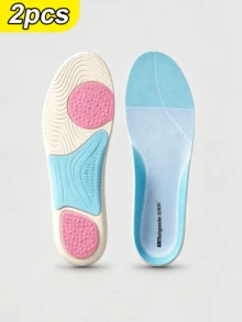 1 Pair Arch Support Height Increasing Insoles, Sweat-Absorbent Breathable Non-Slip Sports Shoe Pads, EVA Comfortable - Baby Blue - View 1