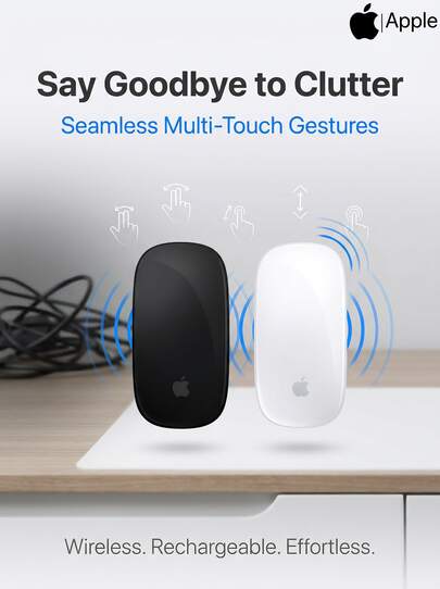 Apple K53 Wireless Bluetooth Mouse, Full-Surface Multi-Touch Gestures, USB-C Charging Long Battery Life, Mac/IPad Office & Creative Mouse