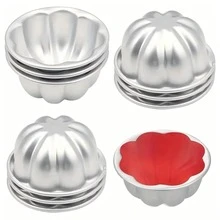 2pcs/5pcs/10pcs Mini Pudding Cup Mold, Cake Mold, Jelly Mold, Candy Mold, Non-Stick Pumpkin Flower Shape, Perfect For Birthday Celebration And Cake Baking Supplies - One Size - View 12