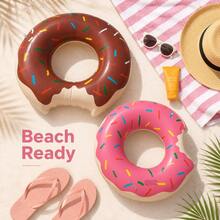 1/2/3pcs Inflatable Swim Rings, PVC Inflatable Swim Rings, Unisex Adult Underarm Floats, Including Green, Pink, Chocolate Donut Shape, Watermelon Shape, Suitable For Summer Water Sports, Pool Parties, Beach Parties, Swimming Pools, Beaches, Summer Vacation Leisure Swim Rings - Multiple Styles - View 3