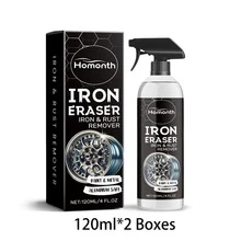 Homonth Eliminador de óxido de acero y óxido de hierro, potente eliminación de óxido de acero e hierro, protección contra pintura y metal, prevención de recurrencia, acción rápida, restaura el brillo, amigable con aluminio, sin dañar, protector antiensuciamiento, para cuidado químico automotriz y detalle de coches - Eliminador de óxido para automóviles. - Ver 13