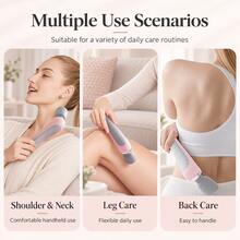 GANLAIX Portable Electric Massage Wand, Suitable For Full Body, Back, Neck, Legs, Waist - Compact And Elegant Design, Equipped With High-Speed Motor, Type-C Rechargeable, 1200mAh Lithium Battery Long Battery Life, For Muscle Relaxation - Multicolor - View 3