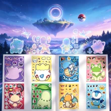 16pcs Cartoon Face-Changing Educational Stickers, DIY Creative Collage Decoration Stickers, Multiple Patterns Suitable For Notebooks, Water Bottles, Craft Materials, Holiday Party Gifts, Designed For Fans, Can Be Applied To Notebooks, Computer Cases, Etc., Rich Patterns Support Multiple Collage Playstyles - Multicolor - View 2