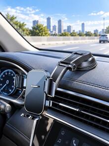 Car Phone Holder, Vacuum Suction Cup Dashboard/Windshield Mount, 360° Rotating Auto-Locking Cradle, With Foldable Extension Arm, Universal GPS Navigation Bracket, Suitable For Car SUV Truck, Adjustable Side Clamps, Hands-Free Driving Accessory - Multicolor - View 14