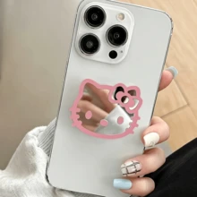 SANRIO 1pc Hello Kitty/Silicone Phone Ring Holder Kitty&Heart/Dust-Proof Protective Case/Cartoon Bear/Women's Gift Portable Anti-Lost Keychain Suitable For Hello Kitty Lovers - Multicolor - View 10