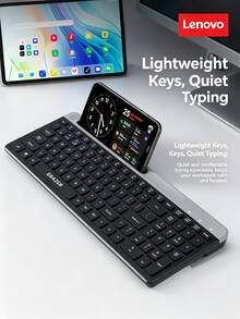 Lenovo KS03 Wireless Dual-Mode Keyboard With Card Slot, Ergonomic, Dustproof And Splash-Resistant, Quiet Keys, Long Battery Life, Suitable For Business, Office, And Home Use, Multiple Colors Available - View 4