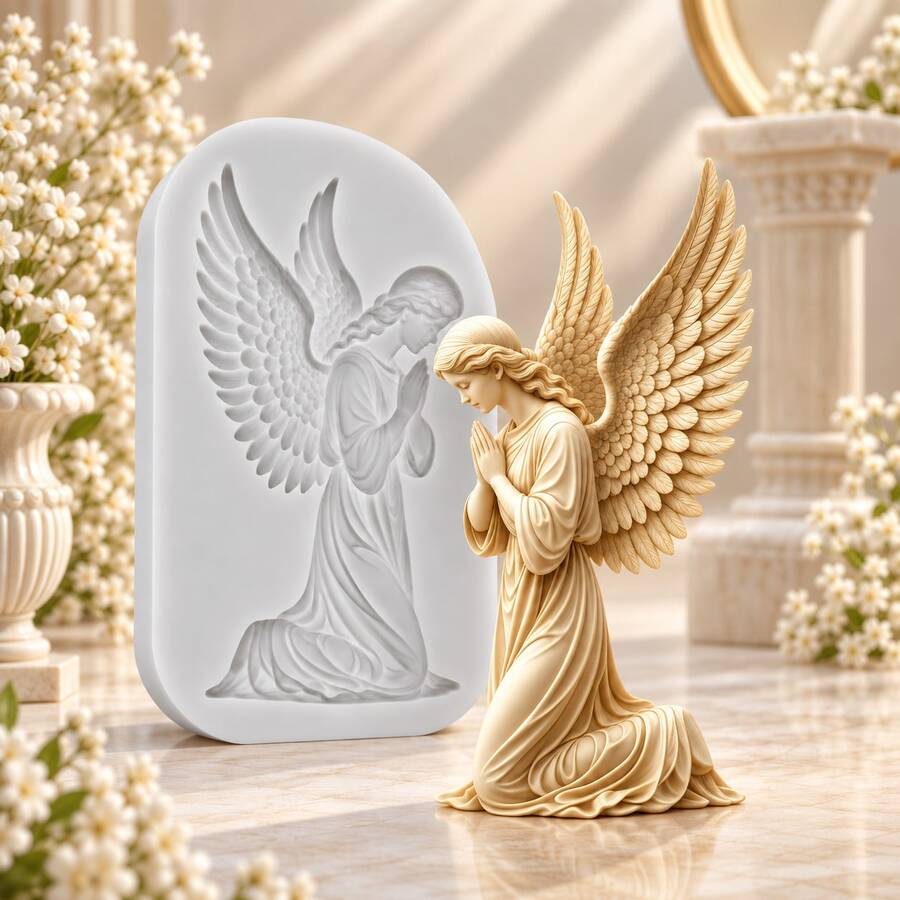 1pc Classical Sculpture Silicone Mold, Candle Mold, Soap Mold, Resin Molds, DIY Soft Pottery Clay Drop Glue Decorative Mold, Plaster Mold, Hand Decorative Art Tools, Multi-Purpose Silicone Mold - Multicolor - View 1