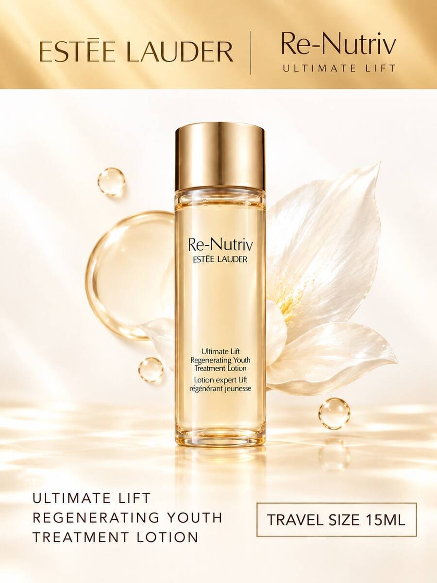 Estée Lauder Black Diamond Platinum Luxury Repair Serum | Hydrating & Moisturizing, 15ml