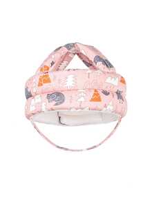 1pc Anti-Fall Baby Head Protection Hat, Toddler Learning To Walk Protective Helmet, Anti-Collision Head Guard For Babies Aged 8-36 Months, Adjustable Size, Breathable Mesh Fabric, Baby Safety Gear - Pink - View 12