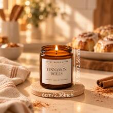 Cinnamon Roll Scented Candle, Baking-Inspired Food Lover Candle, Cozy Home Fragrance, Suitable For Kitchen, Bedroom And Living Room Decor, Sweet Gift For Women - Brown Large - View 5