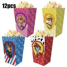 12pcs/Random 1pc Dog Cartoon Theme Candy Box, Popcorn Box, Theme Party Popcorn Box, Candy And Cookie Box, Party Gift Bag, Party Small Gift Box, Suitable For Birthday Party, Halloween, Christmas, Party Holiday, Popcorn Box Decoration, Party Candy And Popcorn Box Decoration - Multicolor - View 7